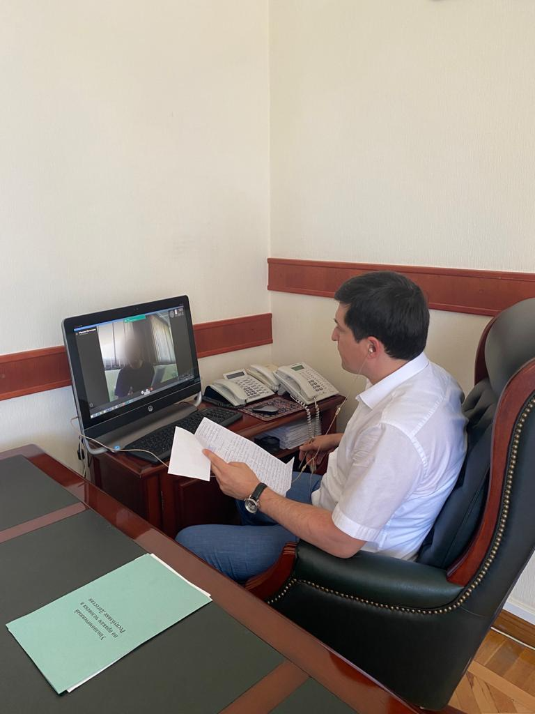 Уполномоченный провел прием следственно – арестованных в режиме видеоконференцсвязи