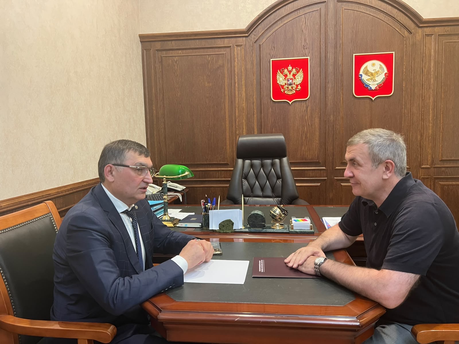 Запир Алхасов встретился с Ибрагимом Мальсаговым