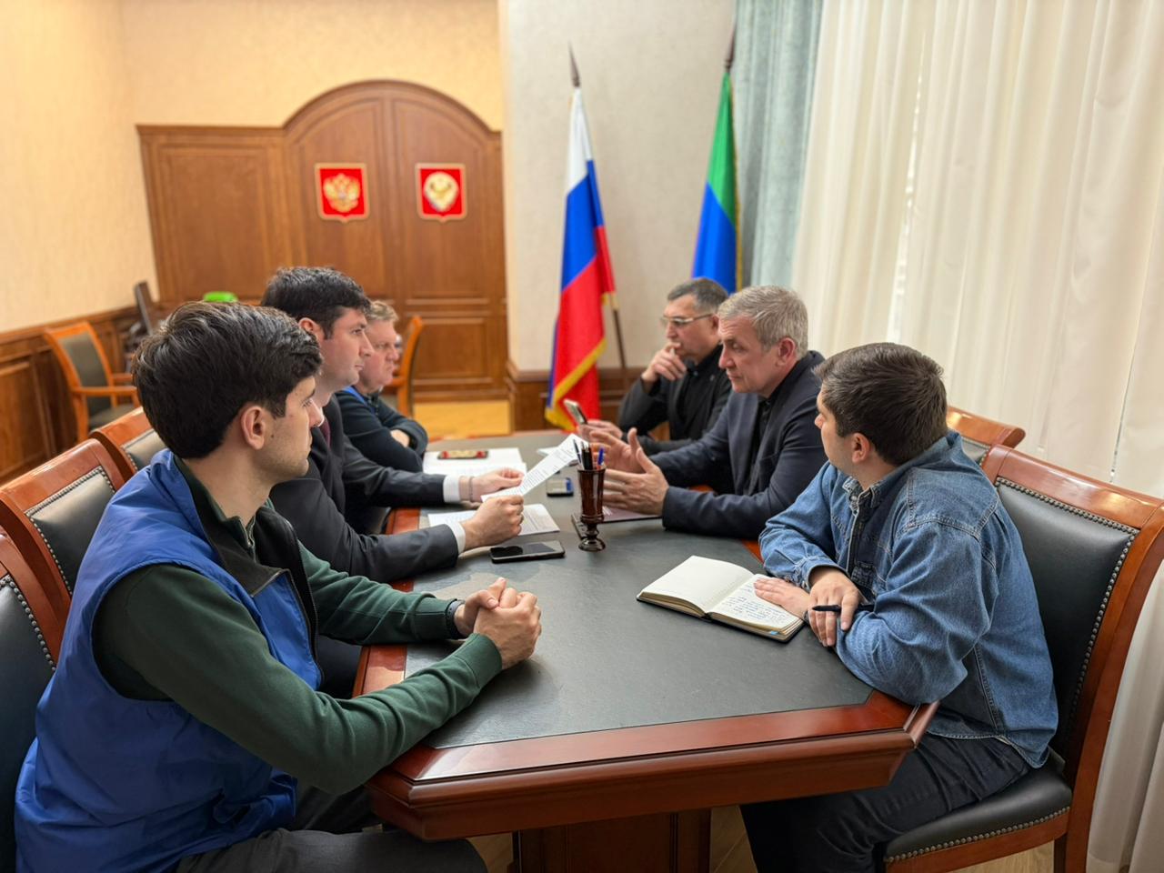 Уполномоченный провёл рабочую встречу с руководителем Рабочего аппарата Уполномоченного по правам человека в Российской Федерации Ильей Чечельницким.