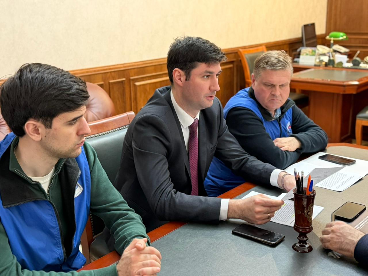 Уполномоченный провёл рабочую встречу с руководителем Рабочего аппарата Уполномоченного по правам человека в Российской Федерации Ильей Чечельницким.