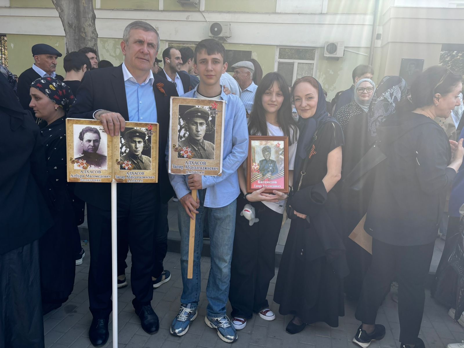 Запир Алхасов принял участие в шествии Бессмертного полка